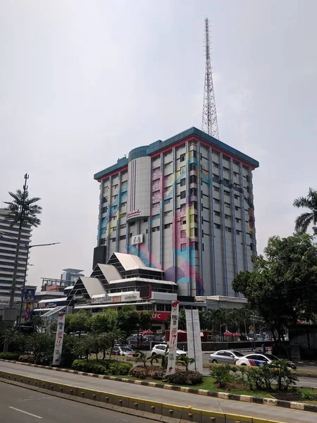 Jakarta Indonesia April 2019 Background Tall Buildings Jalan Thamrin Thamrin — Stock Photo, Image