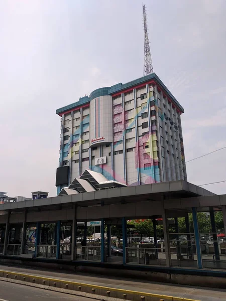 Jakarta Indonesia April 2019 Background Tall Buildings Jalan Thamrin Thamrin — Stock Photo, Image