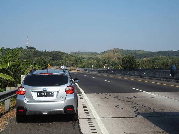 Purwakarta Indonésia Agosto 2019 Vista Fundo Estrada Pedágio Cikopo Palimanan — Fotografia de Stock