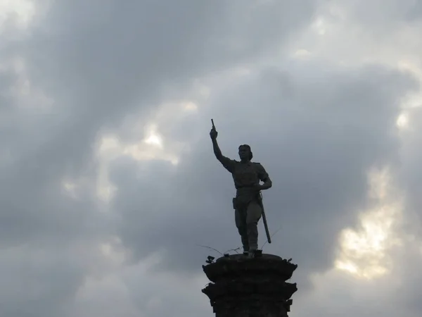 Denpasar Indonésie Septembre 2019 Statue Kapten Japa Capitaine Japa Sur — Photo