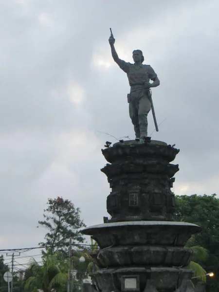 Denpasar Indonesia September 2019 Statue Kapten Japa Captain Japa Bundaran — 스톡 사진