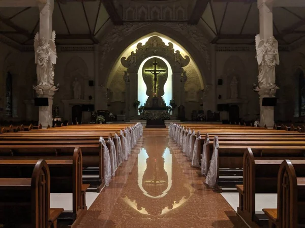 Denpasar Indonesia Septiembre 2019 Interior Catedral Del Espíritu Santo Katedral —  Fotos de Stock