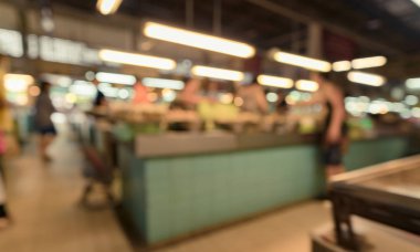 Görüntü için arka plan kullanım gıda pazarında insan bulanıklık