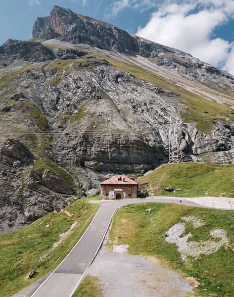 Vista Panorâmica Das Majestosas Montanhas Passo Stelvio Itália — Fotografia de Stock