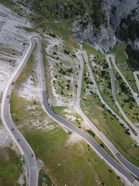 Fascinante Vista Glória Estrada Montanha Passo Stelvio Itália — Fotografia de Stock