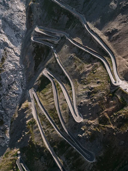 Fascinante Vista Glória Estrada Montanha Passo Stelvio Itália — Fotografia de Stock