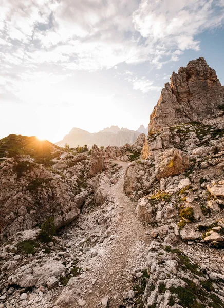 Majestueuze Uitzicht Prachtige Rotsformaties Bergen Cinque Torri Dolomieten Italië — Stockfoto