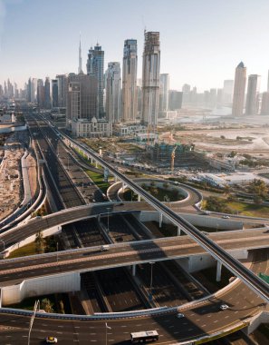 görkemli Dubai cityscape görünüm, Dubai, Birleşik Arap Emirlikleri