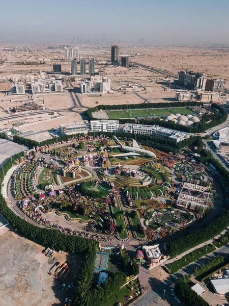 Vista Aerea Del Parco Verde Dubai Emirati Arabi Uniti — Foto Stock