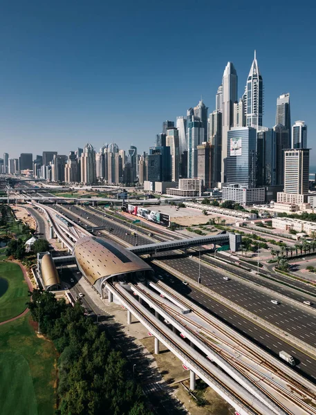 Majestueuze Dubai Stadsgezicht Weergave Dubai Verenigde Arabische Emiraten — Stockfoto