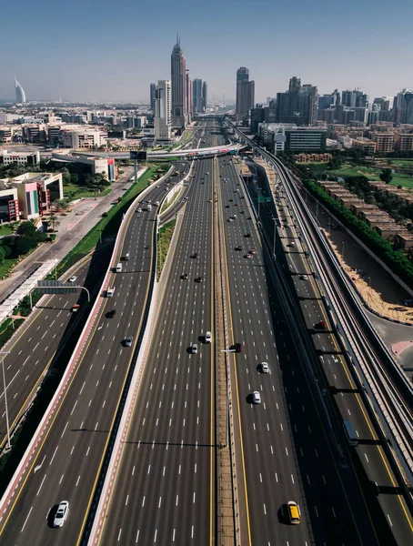 Görkemli Dubai Cityscape Görünüm Dubai Birleşik Arap Emirlikleri — Stok fotoğraf