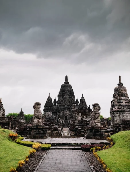 Rainy Weather Borobudur Temple Unesco World Heritage — Stock Photo, Image