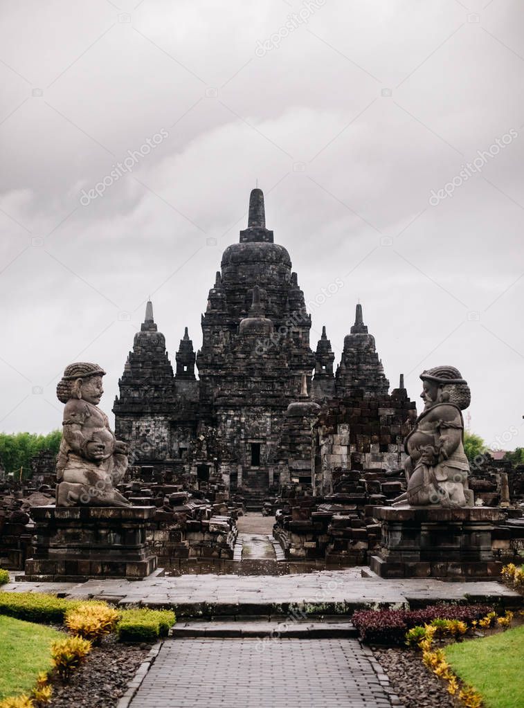 rainy weather, Borobudur Temple, UNESCO World Heritage 