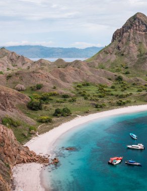 Padar Adası manzaralı, Komodo Ulusal Parkı, Endonezya