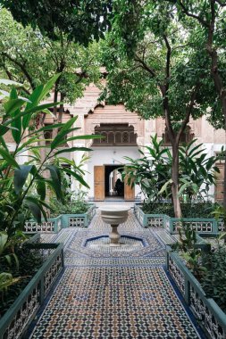 Bahia Sarayı, Marakeş, Fas manzarası