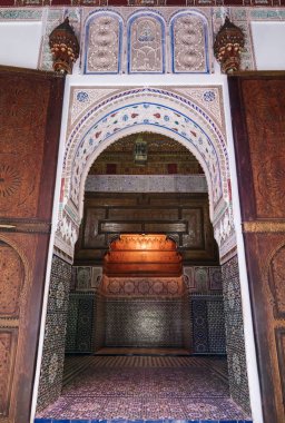 Bahia Sarayı, Marakeş, Fas manzarası