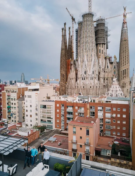 Vista Panorâmica Barcelona Espanha — Fotografia de Stock
