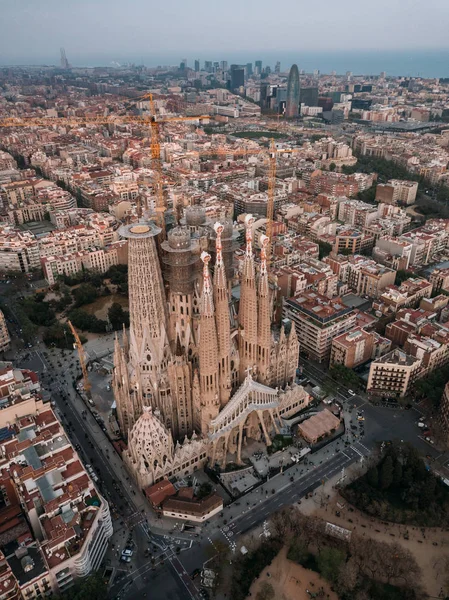 Vista Panorâmica Barcelona Espanha — Fotografia de Stock