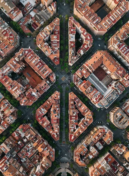 Vista Panorámica Barcelona España — Foto de Stock