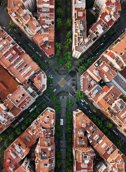 Scenic view of Barcelona, Spain