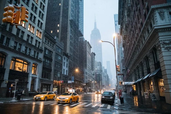 Манхэттен Нью Йорк Сша Марта 2019 Года Здания Автомобили — стоковое фото