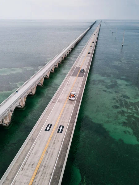 Naturskön Utsikt Över Seven Miles Brigde Florida Usa — Stockfoto