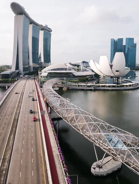 Vue Panoramique Centre Ville Singapour — Photo