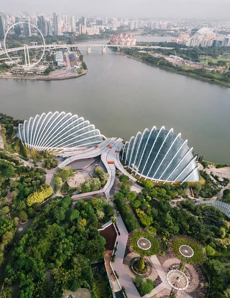 Vacker Utsikt Över Trädgårdar Bay Singapore — Stockfoto