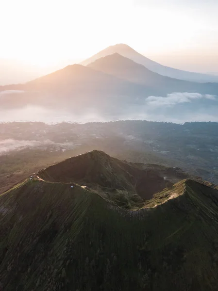 Vista Panorámica Del Volcán Batur Bali Indonesia — Foto de Stock