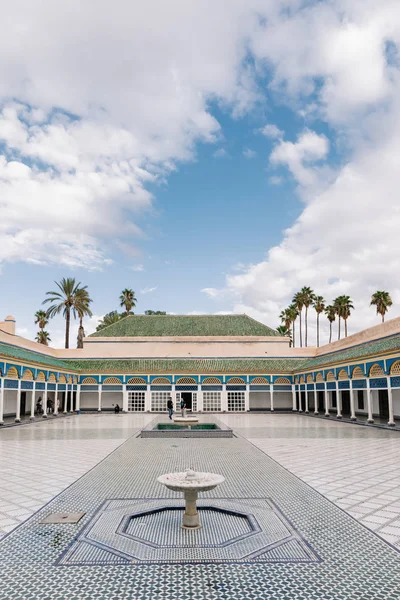 Malerischer Blick Auf Bahia Palast Marrakesch Marokko — Stockfoto