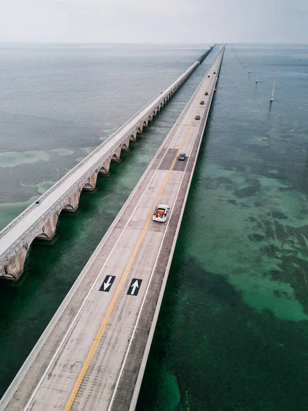 Seven Mile Bridge na Flórida, EUA — Fotografia de Stock