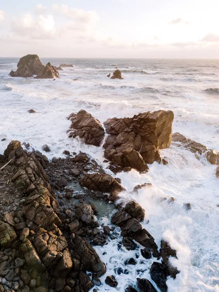 Baía de Tauranga em Punakaiki na Nova Zelândia — Fotografia de Stock