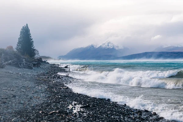 Lago Pukaki, Nueva Zelanda —  Fotos de Stock