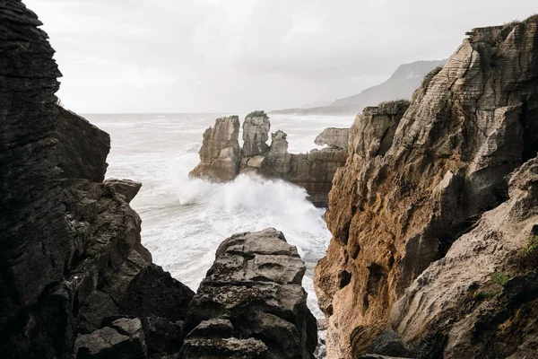 Pancake Rocks, Nya Zeeland — Stockfoto