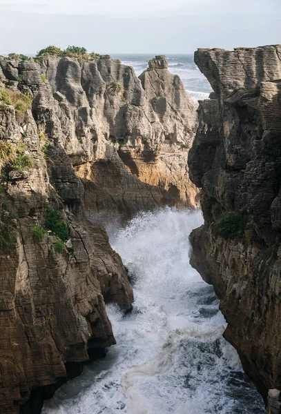 Pancake Rocks, Nieuw-Zeeland — Stockfoto