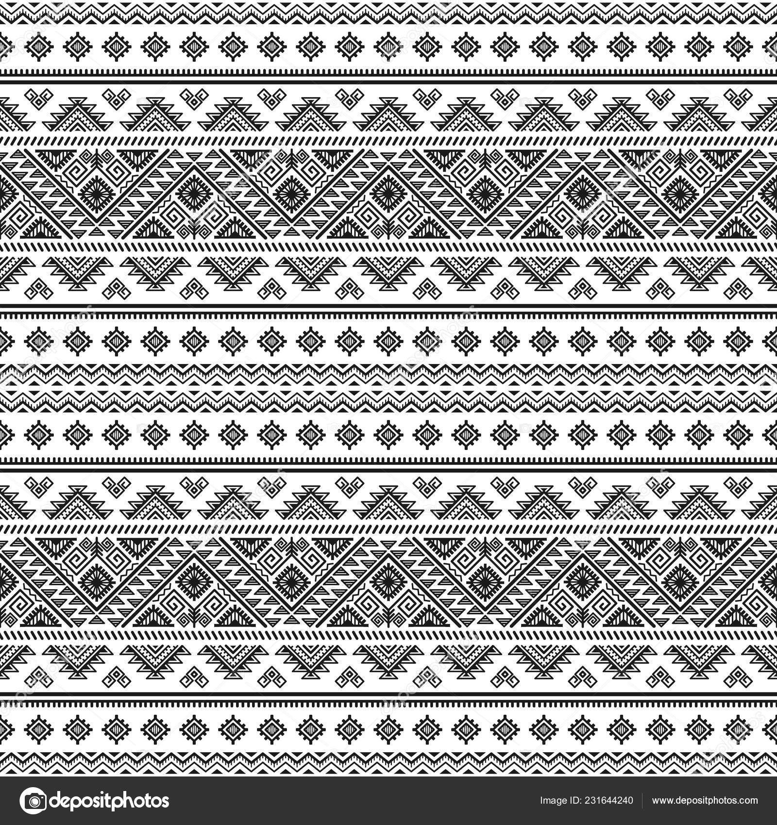 Ethnic Seamless Monochrome Pattern Aztec Geometric Background Tribal Print Navajo Stock Vector Image By C Viktory S Ethnic Seamless Monochrome Pattern Aztec Geometric Background Tribal Print Navajo Stock Vector Image By C Viktory S