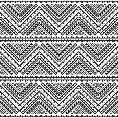 Etnik Dikişsiz tek renkli desen. Aztek geometrik arka plan. Kabile yazdırma. Navajo kumaş. Modern soyut duvar kağıdı. Vektör çizim. Kağıt, tekstil tasarımı.