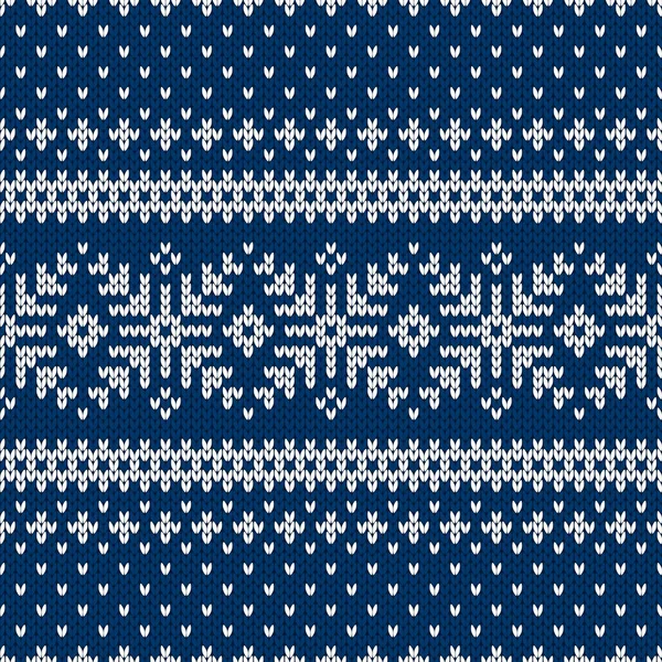 Camisola Inverno Design Fairisle Natal Sem Costura Padrão Tricô Ano — Vetor de Stock