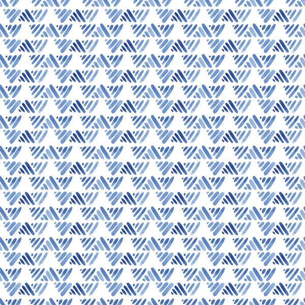 Aquarel naadloze patroon met lijnen. — Stockfoto