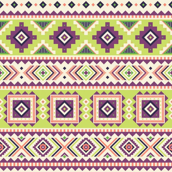 Tribal geometriska seamless mönster. — Stock vektor