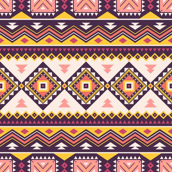 Patrón geométrico tribal sin costura . — Archivo Imágenes Vectoriales
