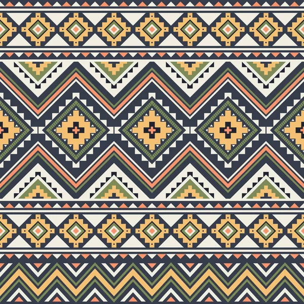 Tribal geometriska seamless mönster. — Stock vektor