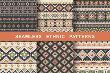 Etnik Dikişsiz desen.