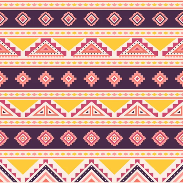 Tribal geometric seamless pattern. — Stock Vector