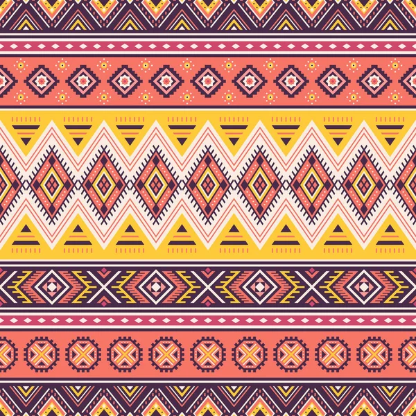 部族の幾何学的なシームレス パターン. — ストックベクタ