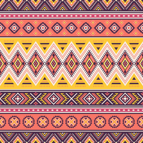 Tribal geometric seamless pattern.