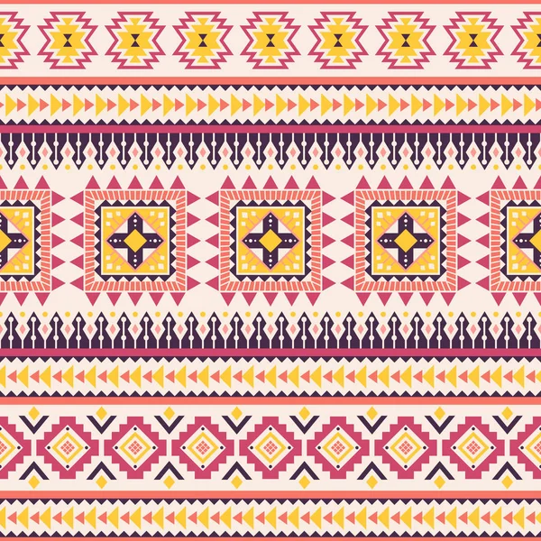 Tribal geometric seamless pattern. — Stock Vector