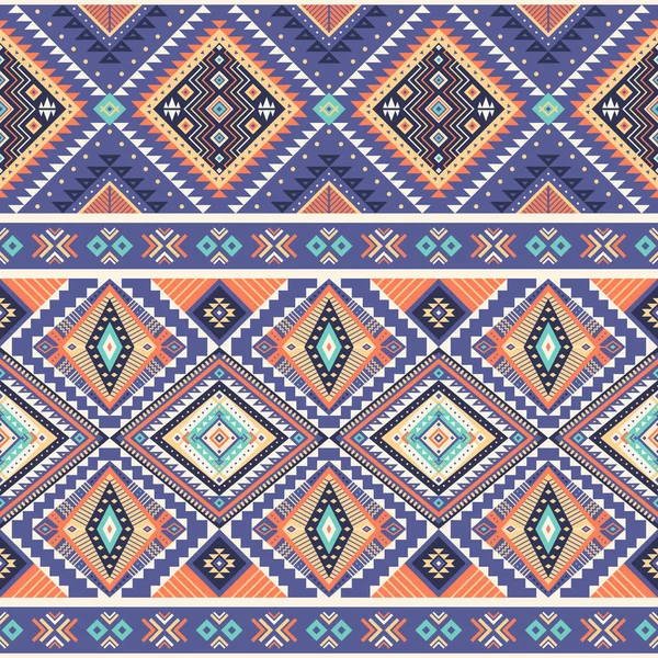 Patrón geométrico tribal sin costura . — Archivo Imágenes Vectoriales