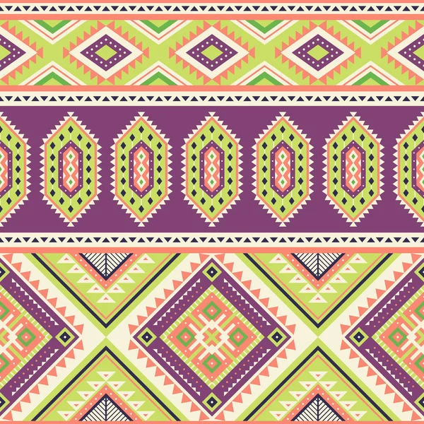 Tribal geometric seamless pattern. — Stock Vector