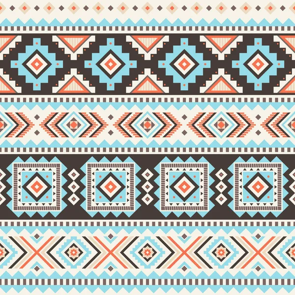 Tribal geometriska seamless mönster. — Stock vektor